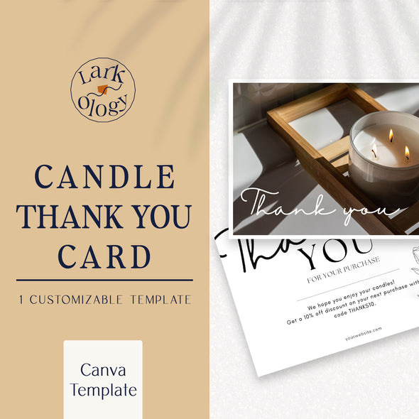 Candle Thank You Card